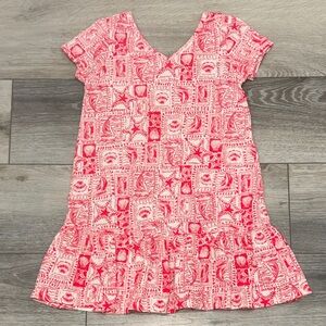 Lilly Pulitzer Red and White Kids Dress